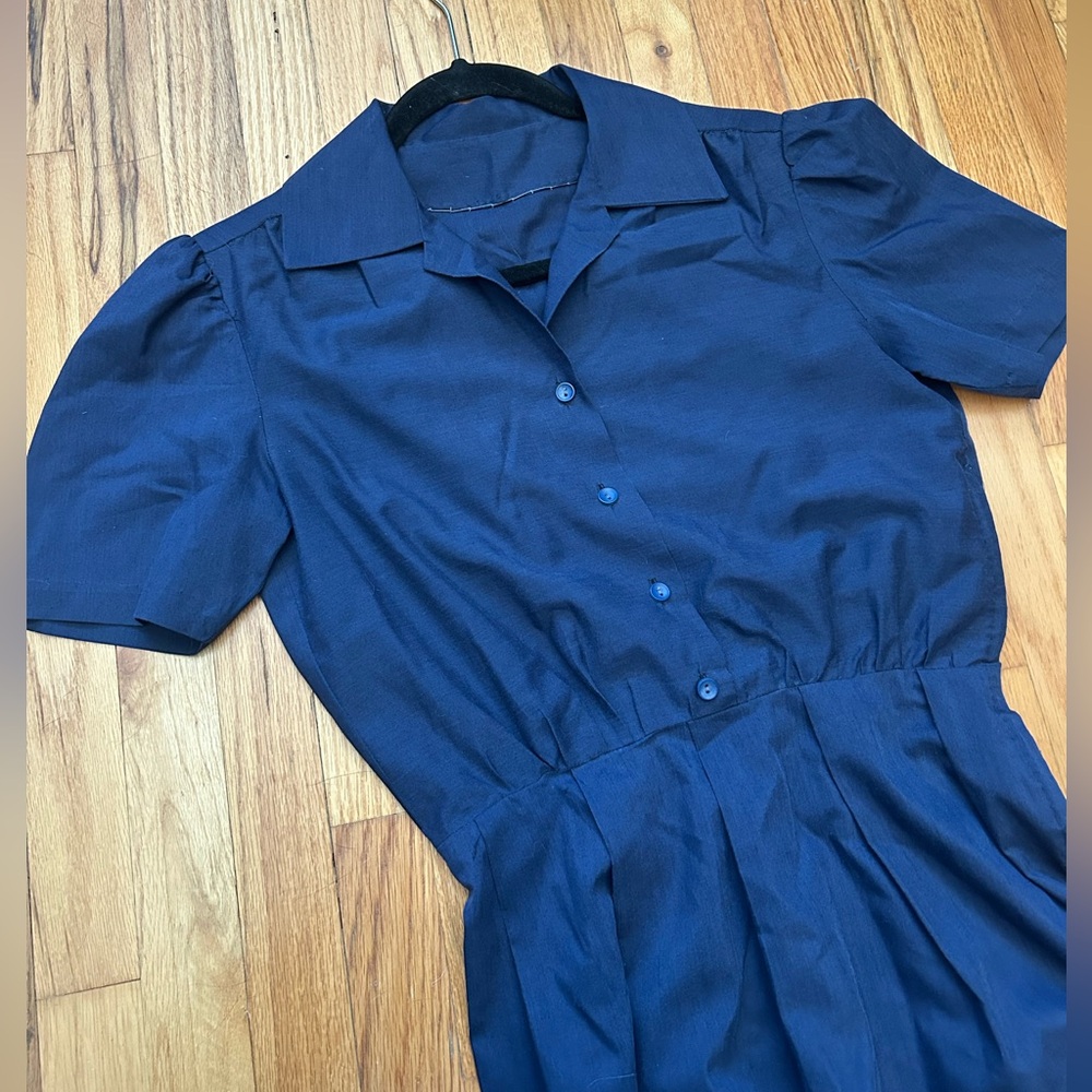 Vintage Navy Blue‎ Dress